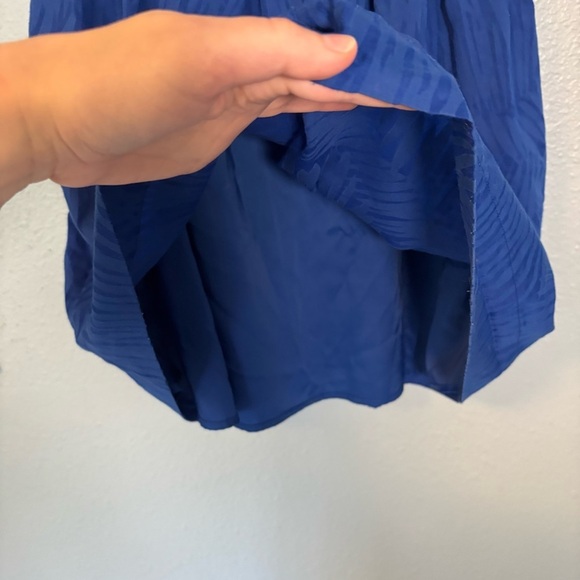Armani Exchange Cobalt Blue Sleeveless Mini A Line Dress Sz 2‎ Party Cocktail - Picture 7 of 11